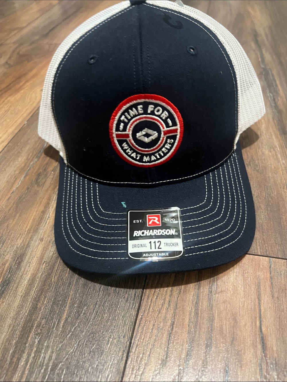 Richardson 112 Trucker Hat - Navy with White Mesh